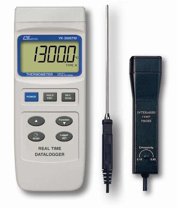 YK-2005TM (THERMOMETER, MULTI-FUNCTION, TYPE K/J, TP-100, IR PROBE, REAL TIME DATA LOGGER)