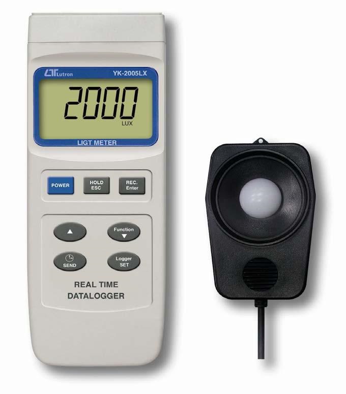 YK-2005LX (LIGHT METER, REAL TIME DATA LOGGER, LUX, FOOT CANDLE, 4 LIGHT TYPE, RS-232/USB)